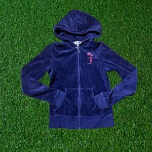 Vintage Juicy Couture velvet full-zip hoodie